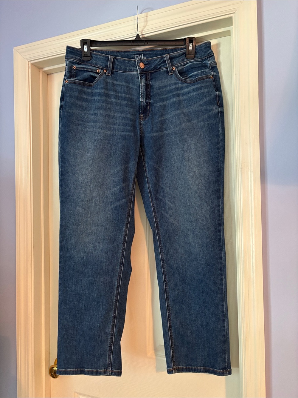 Time and Tru Straight Leg Jeans - Dark Blue Wash